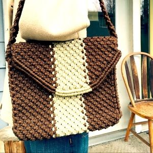 HAND CRAFTED MACRAMÉ  BOHO SHOULDER BAG
